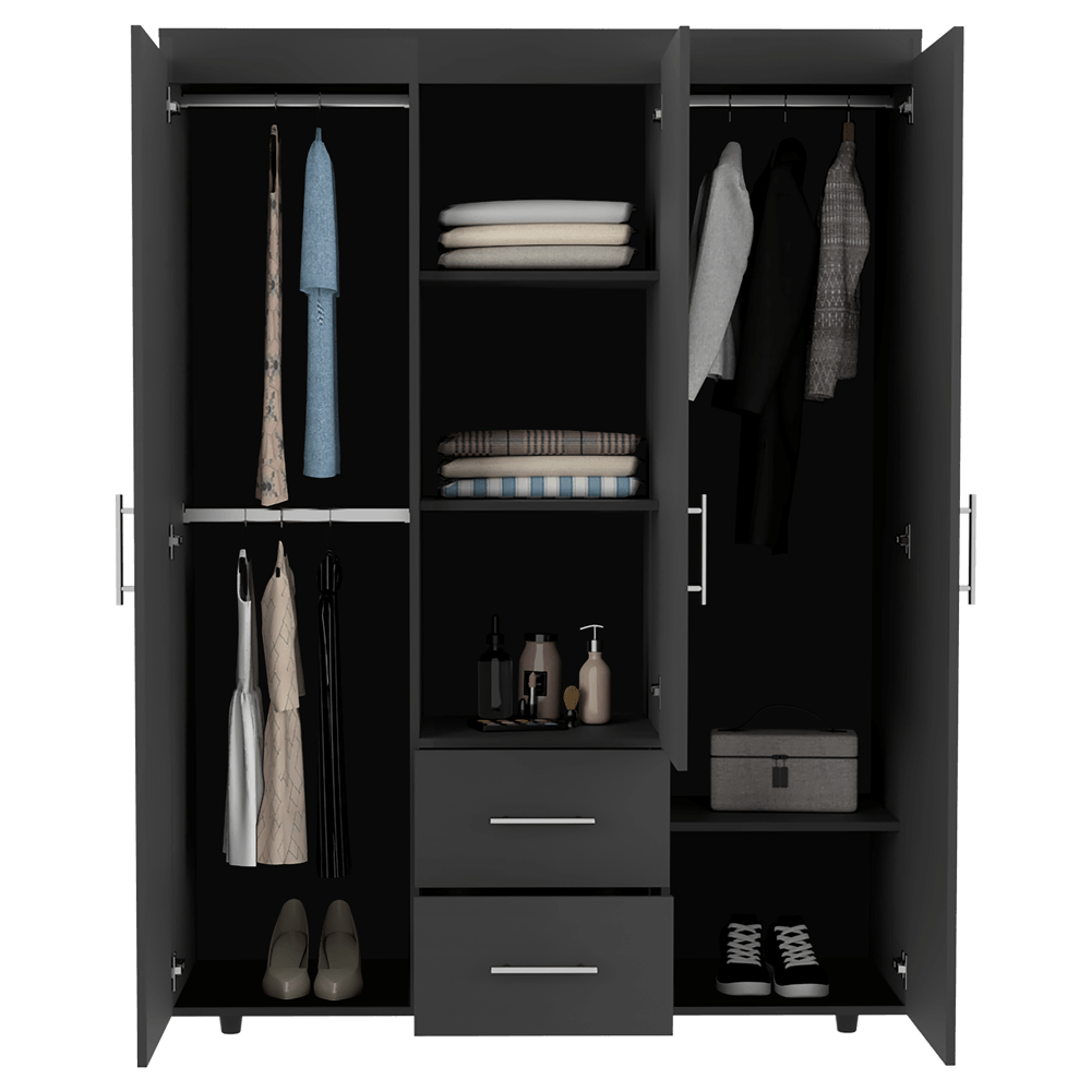 Closet Barú 180 X 135 X 50 Rta Wengue