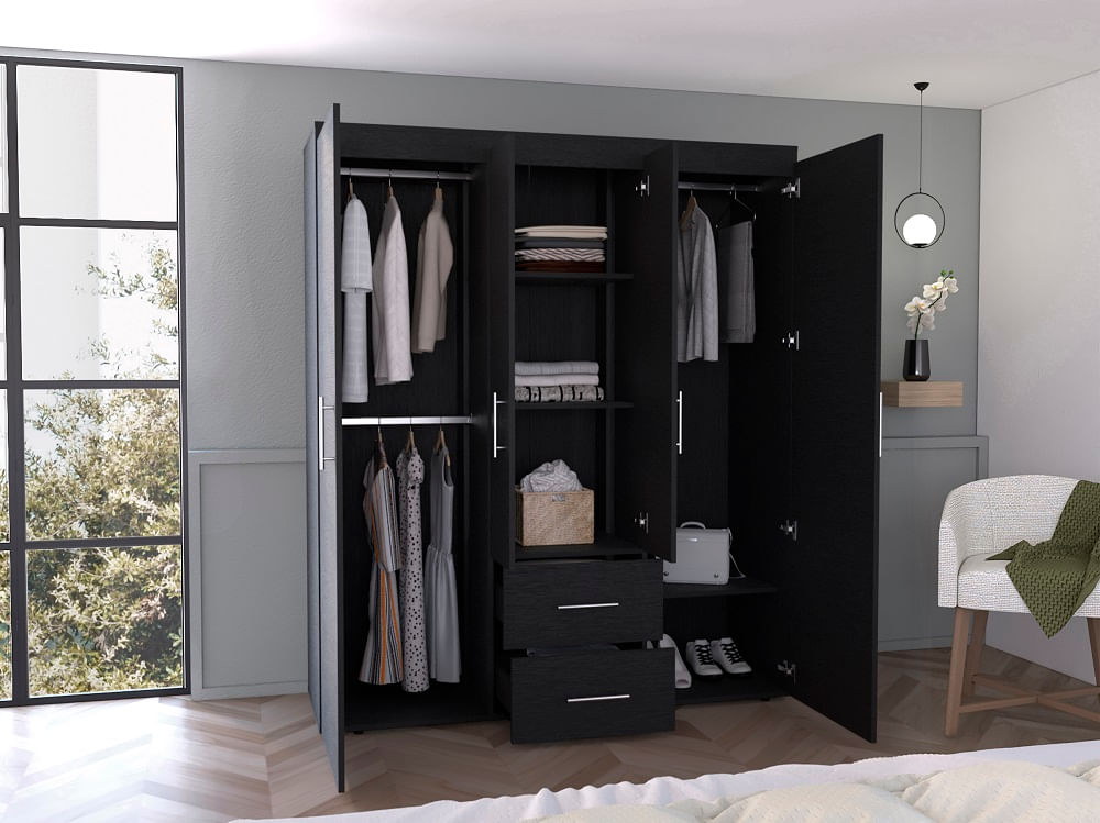 Closet Bariloche Eco 180 X 150 X 50 Rta Wengue