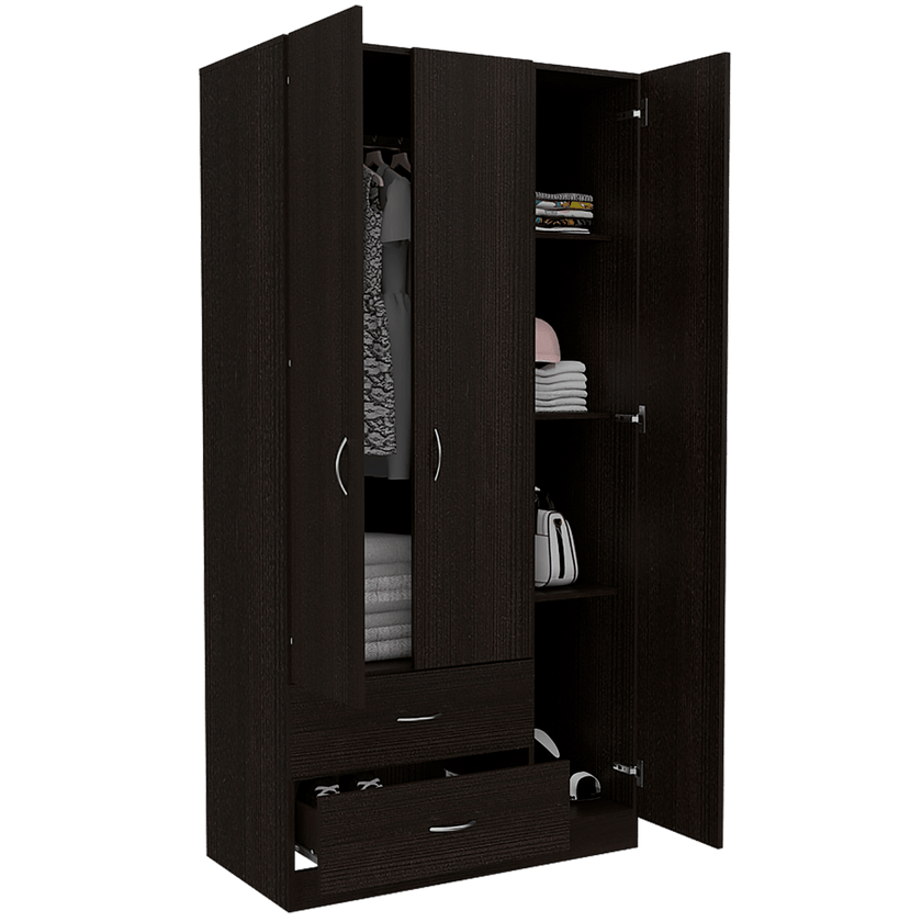 Closet Austral 3P 180 X 90 X 47 Rta Wengue
