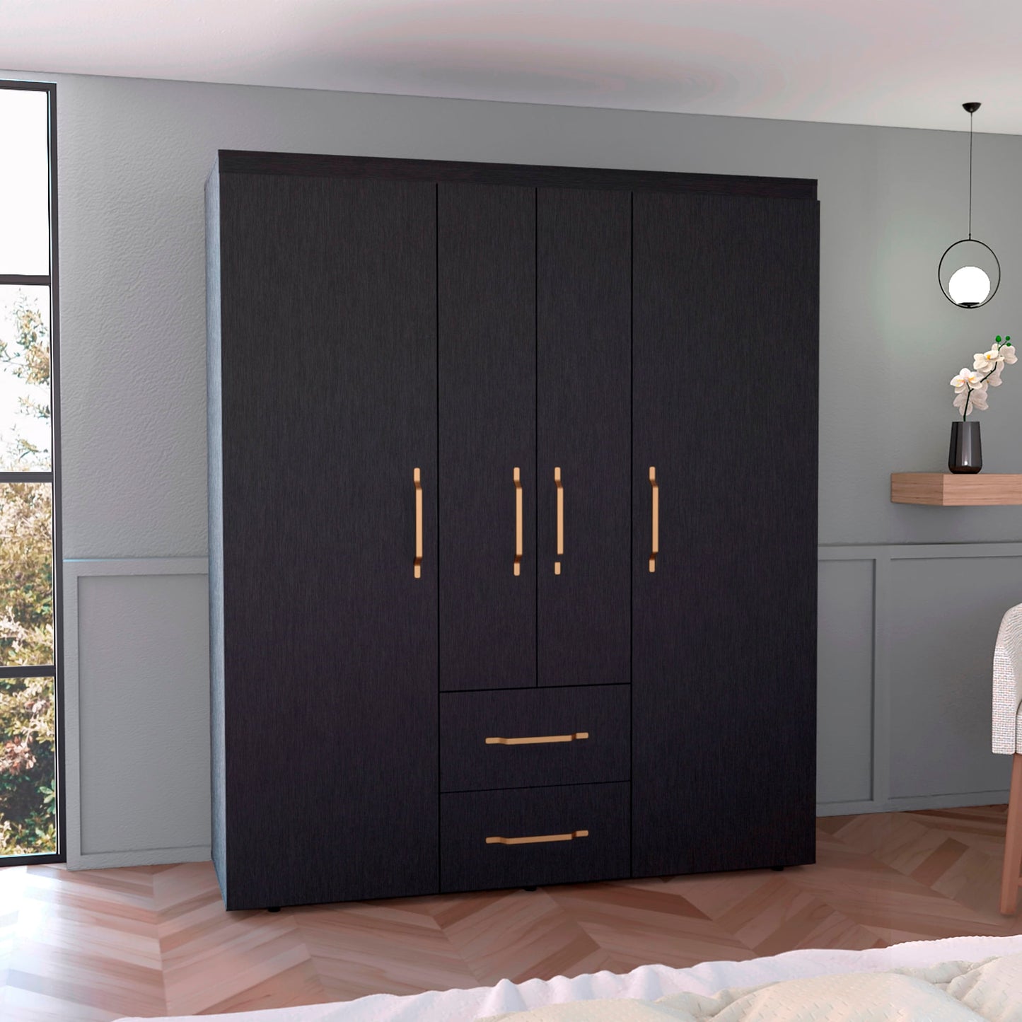 Closet Bariloche Eco 180 X 150 X 50 Rta Wengue