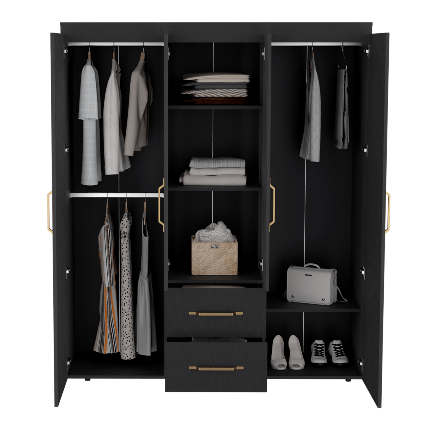 Closet Bariloche Eco 180 X 150 X 50 Rta Wengue