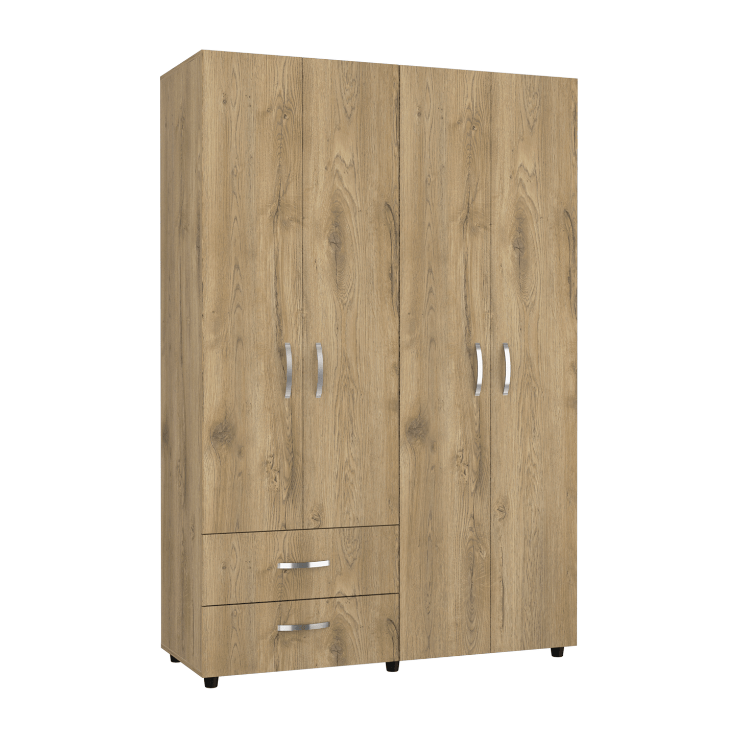 Closet Ankora Basic 180 X 120 X 47 Rta Macadamia + Blanco