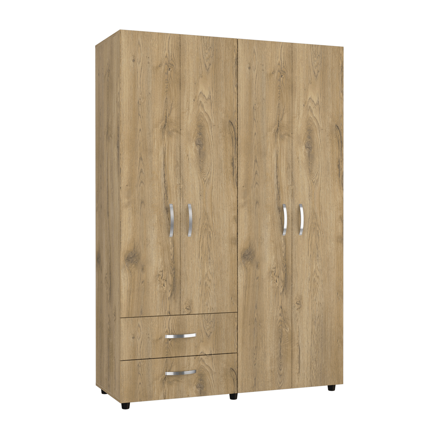 Closet Ankora Basic 180 X 120 X 47 Rta Macadamia + Blanco