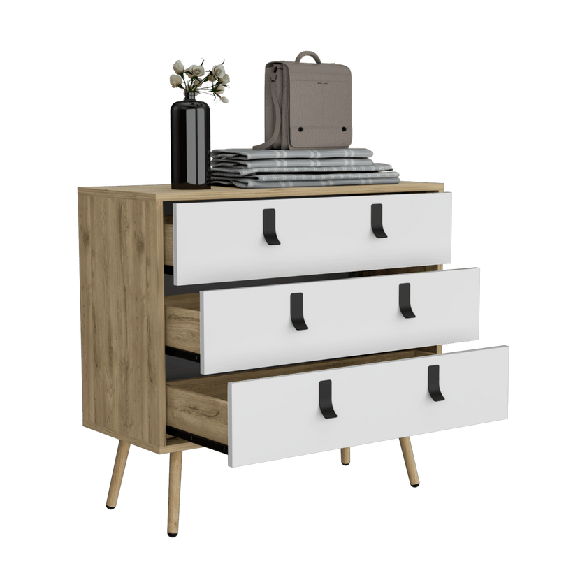 Cajonera Huna 3 Cajones Rta Macadamia Blanco
