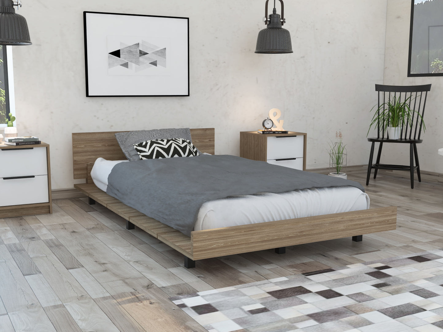 Cama 120 Rta Kaia Miel