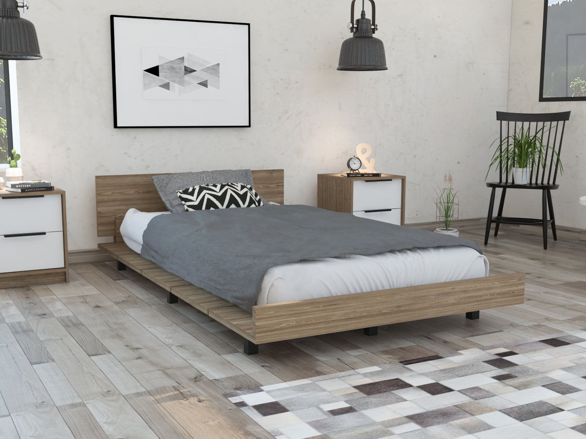 Cama 120 Rta Kaia Miel