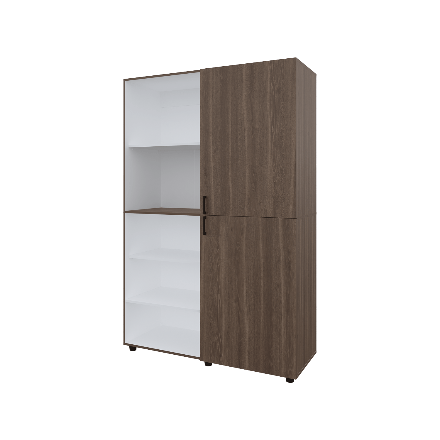 Closet Eco 120 184X120X46 Rta Milan + Blanco Zf