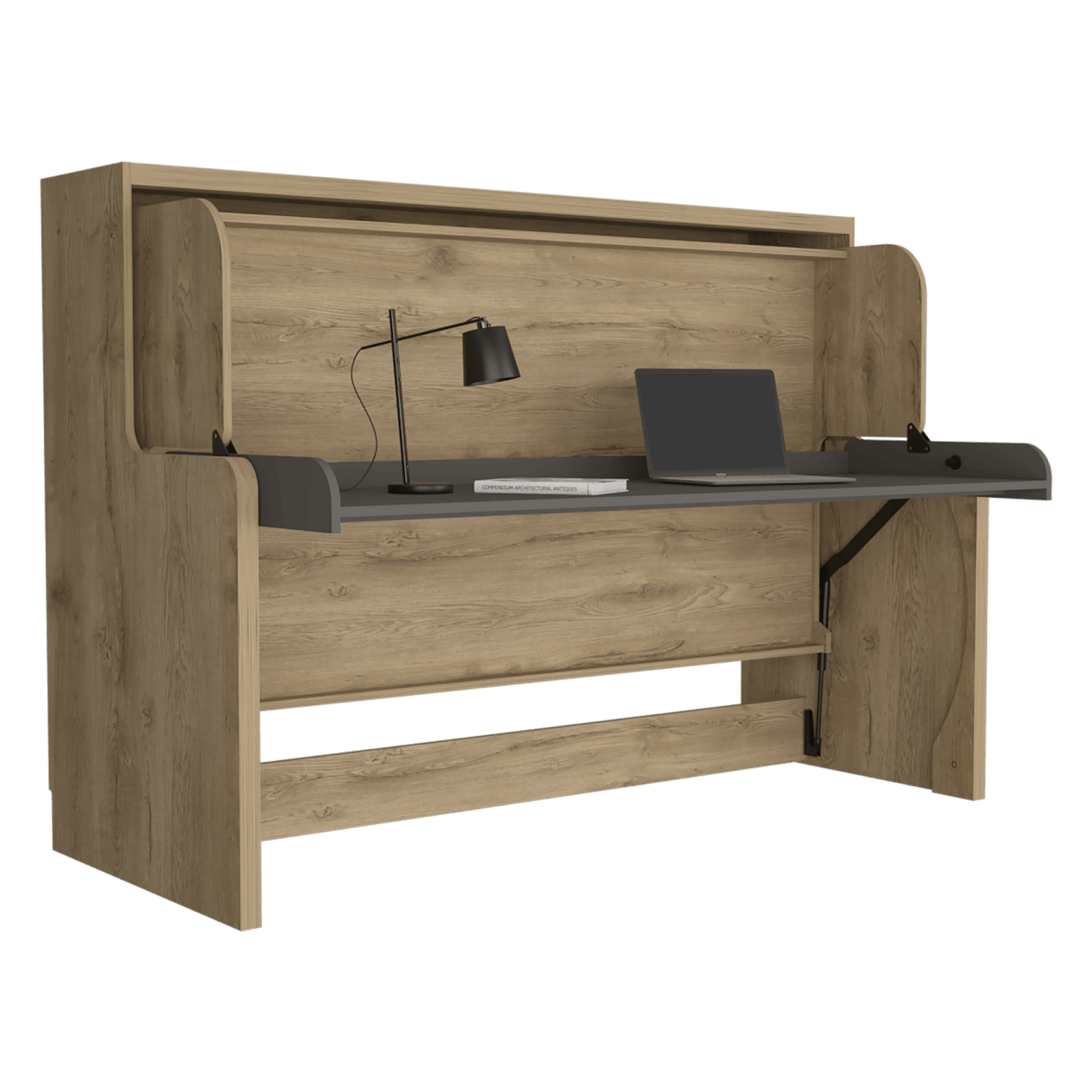 Cama Escritorio Sencilla Kentme Homecollection Macadamia Plomo