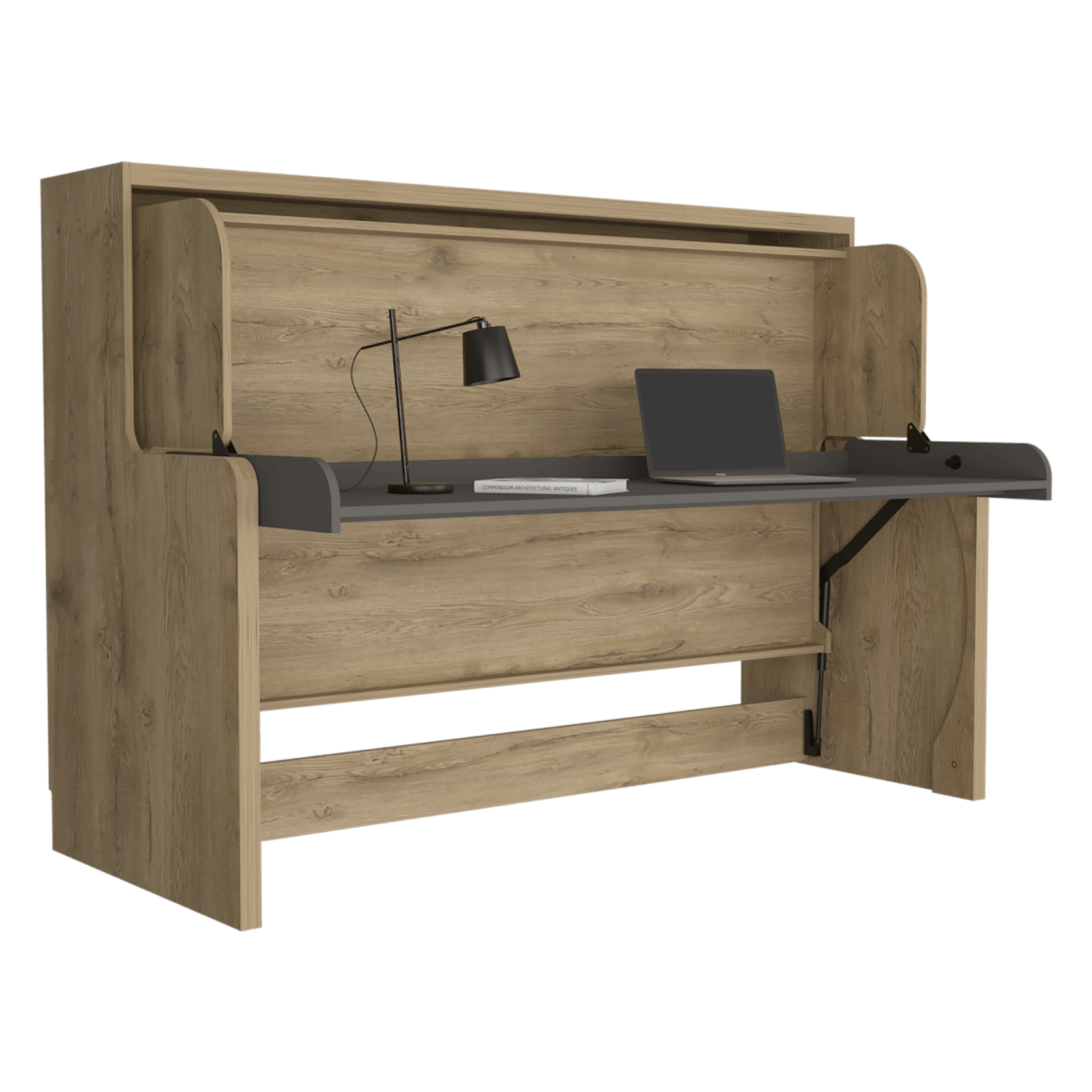 Cama Escritorio Sencilla Kentme Homecollection Macadamia Plomo