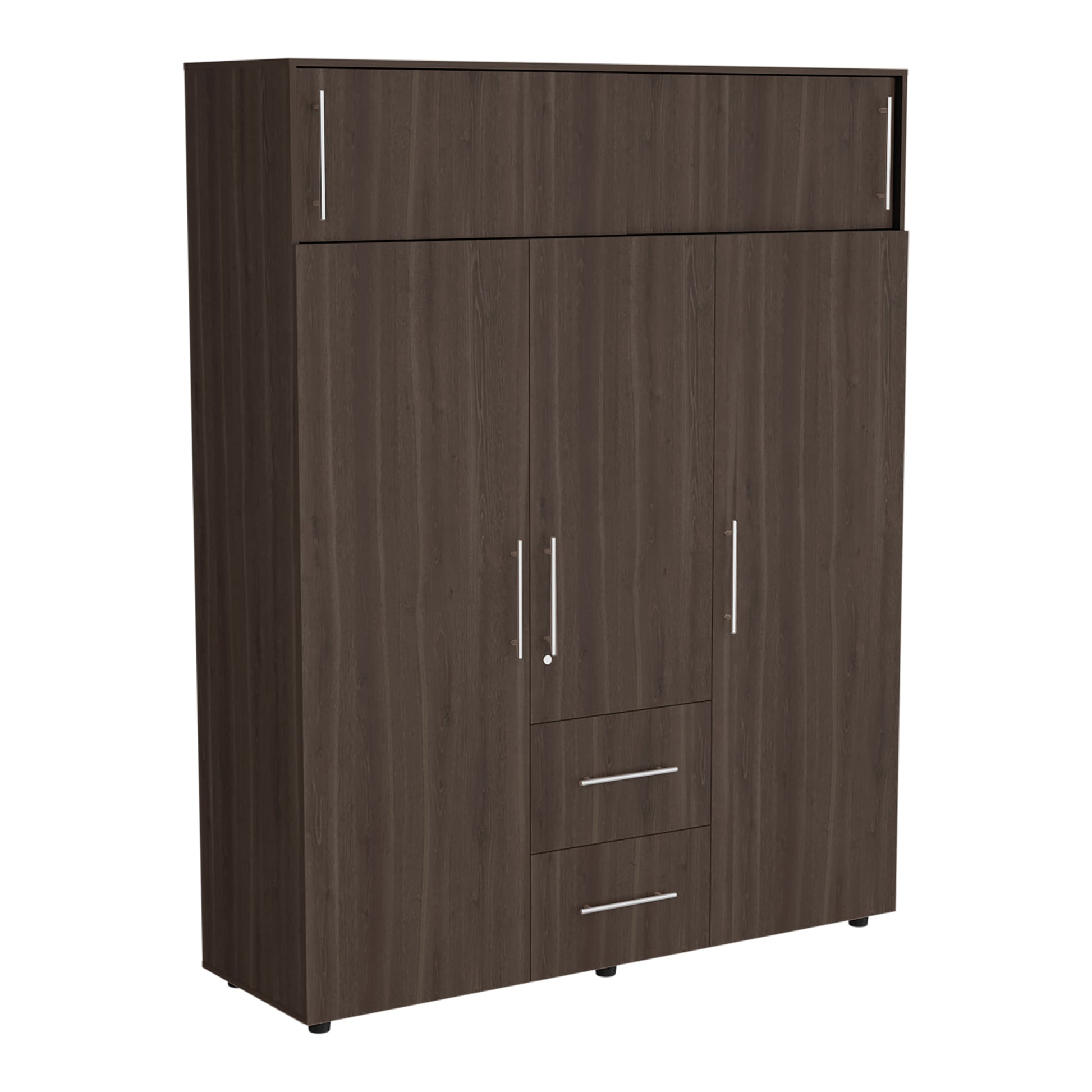 Closet Bigaf 204X160X50 Rta Milan Wengue