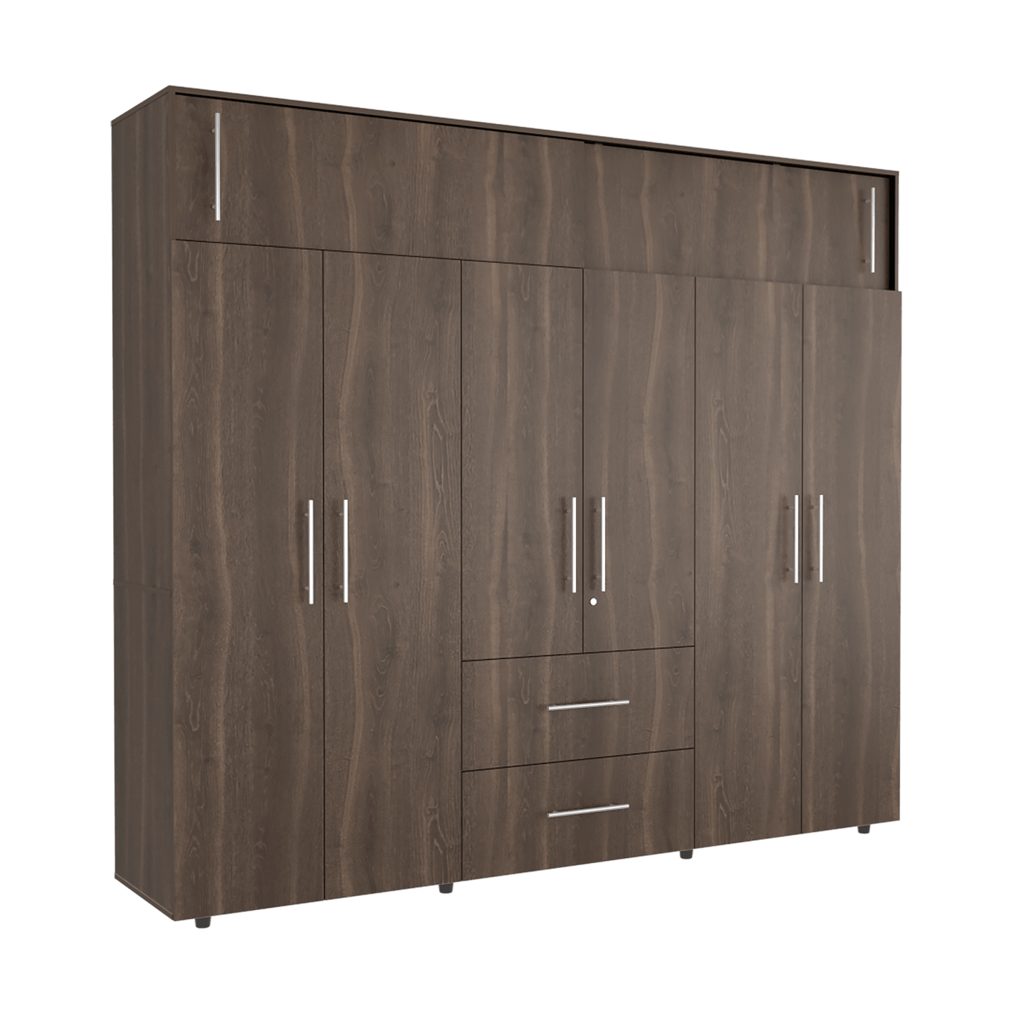 Closet Bigaf 230X204X50 Rta Milan Wengue
