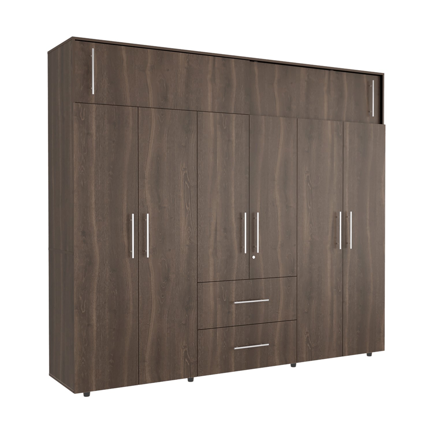 Closet Bigaf 230X204X50 Rta Milan Wengue