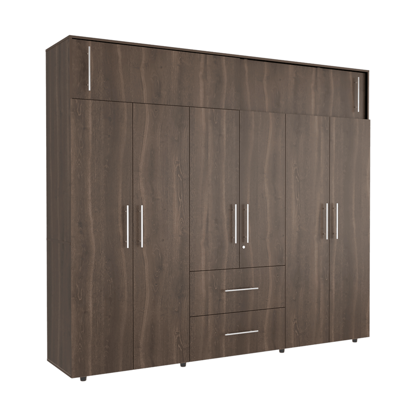 Closet Bigaf 230X204X50 Rta Milan Wengue
