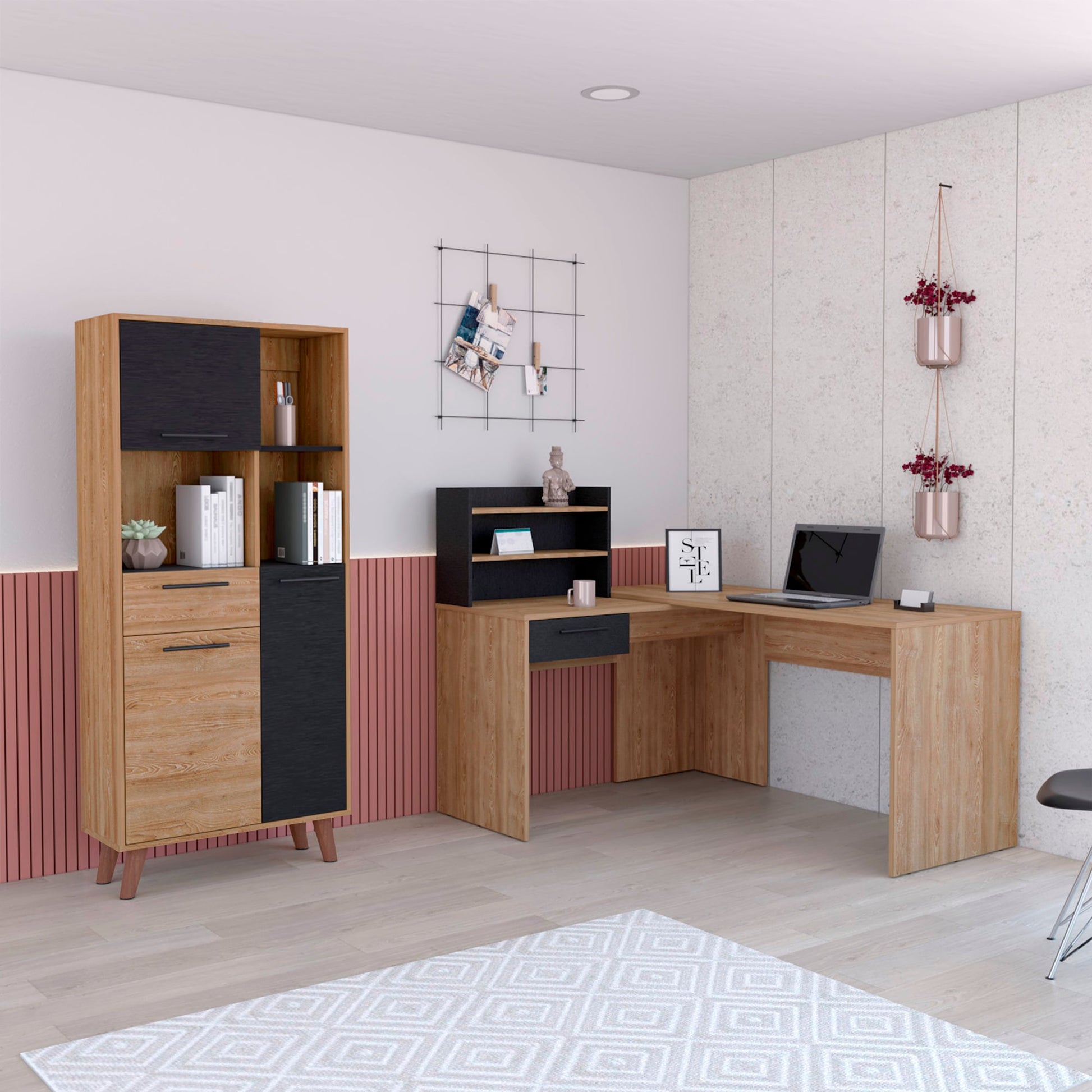 Combo De Estudio Stanford Homecollection Wengue Miel