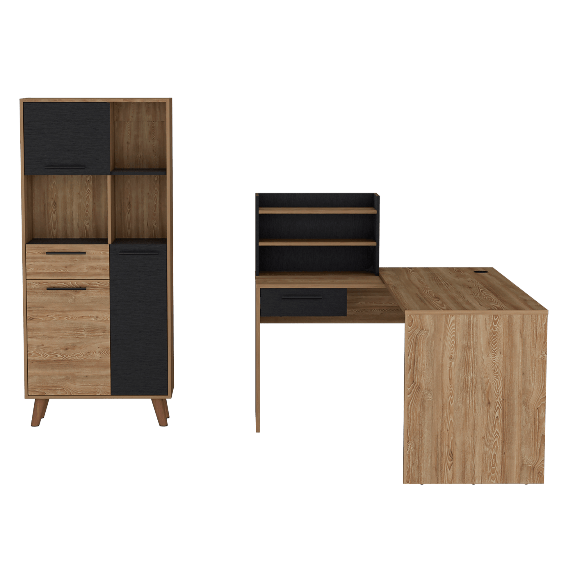 Combo De Estudio Stanford Homecollection Wengue Miel