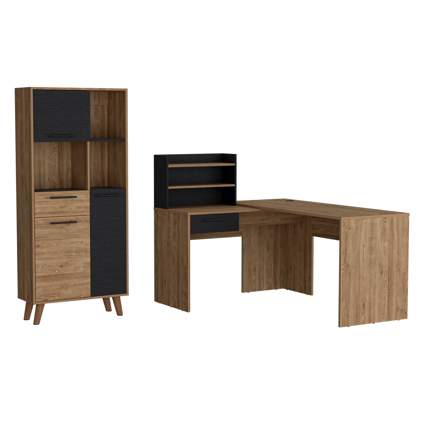 Combo De Estudio Stanford Homecollection Wengue Miel
