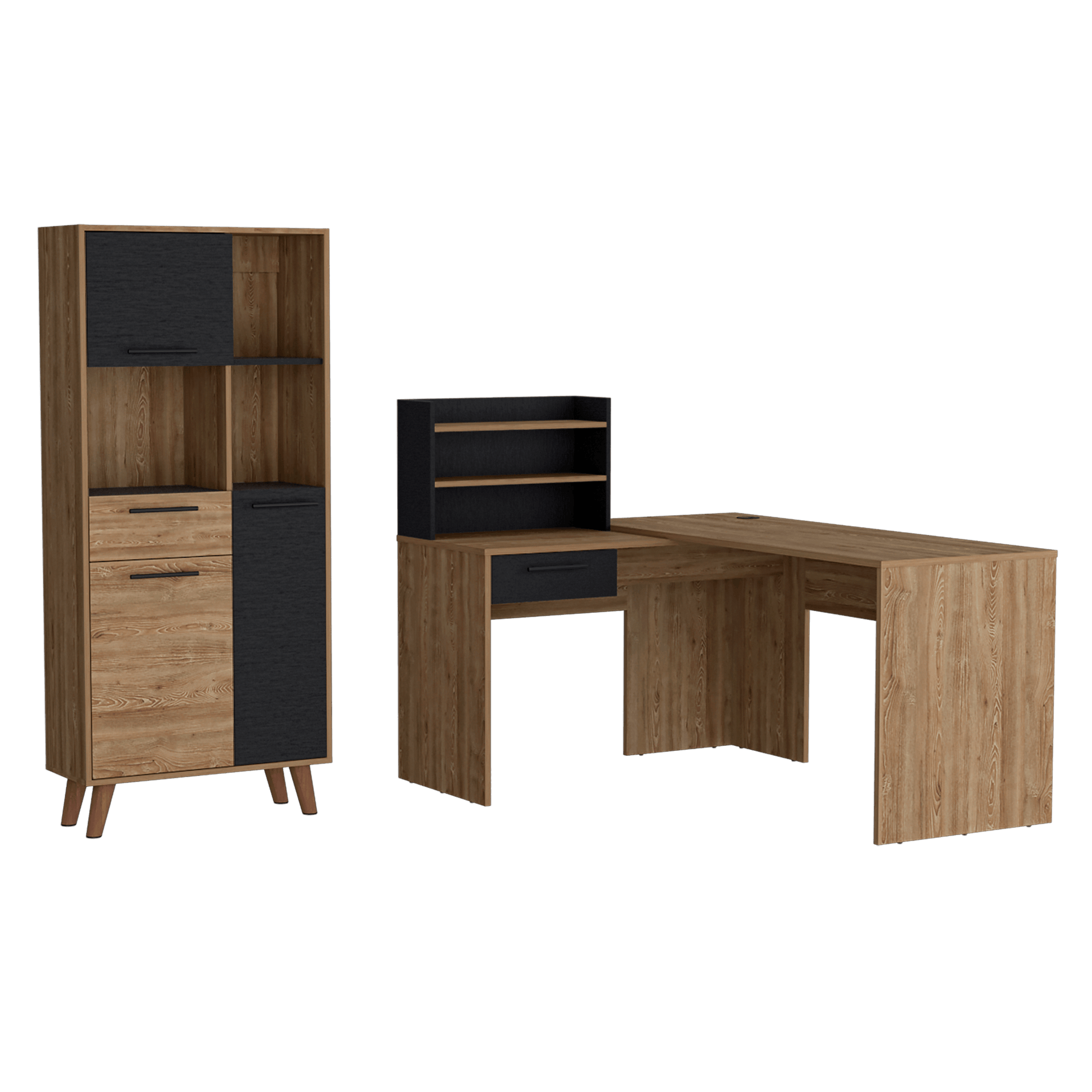 Combo De Estudio Stanford Homecollection Wengue Miel