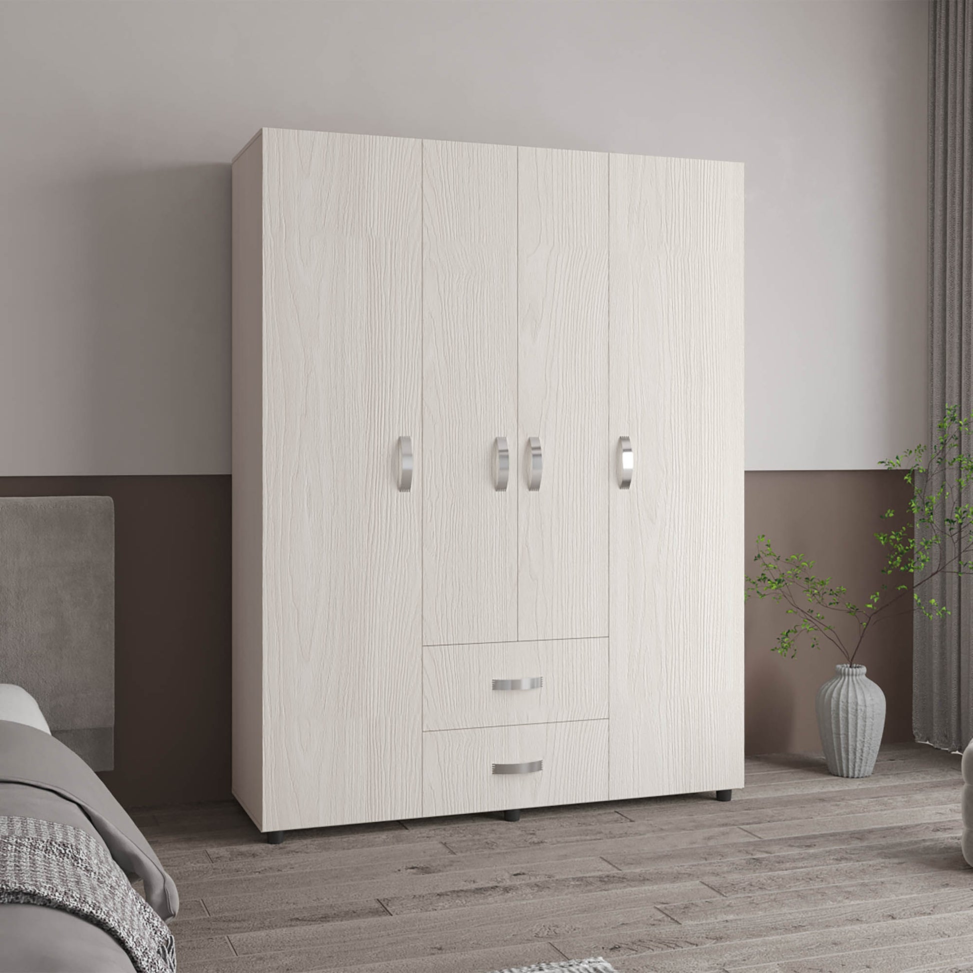 Closet Barilo 200X150X49 Rta Niebla Blanco