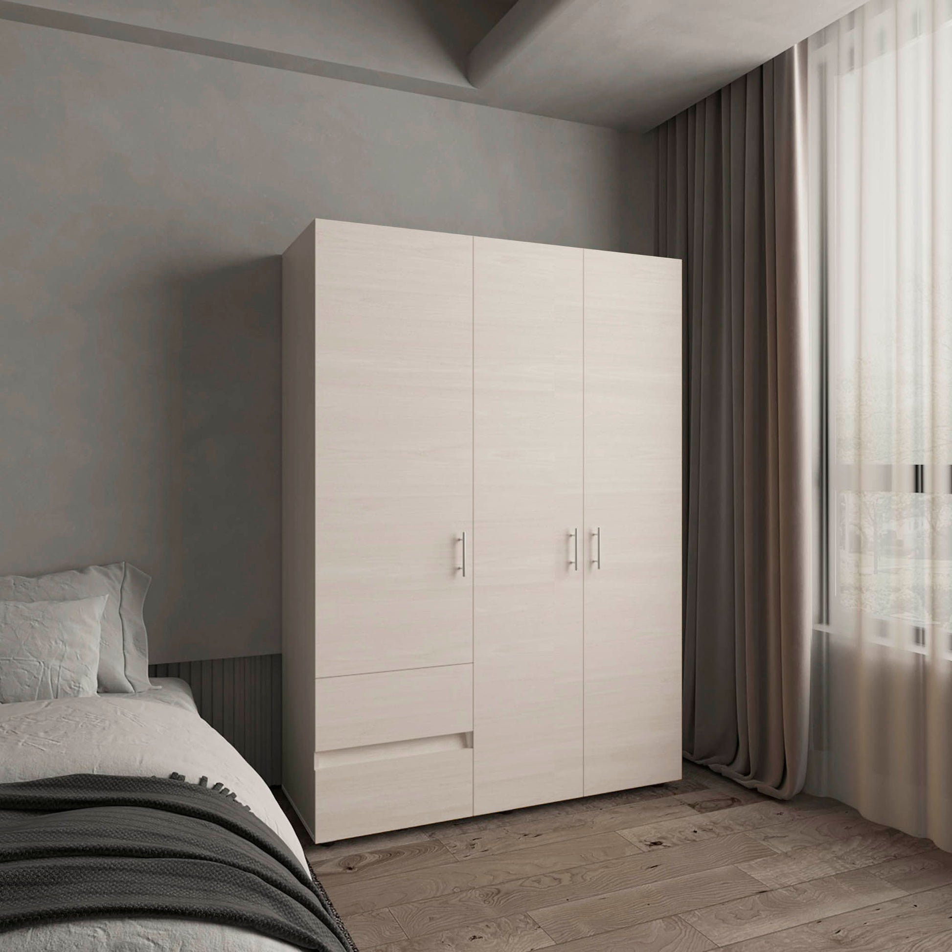 Closet Dassel 200X140X52 Rta Niebla Blanco