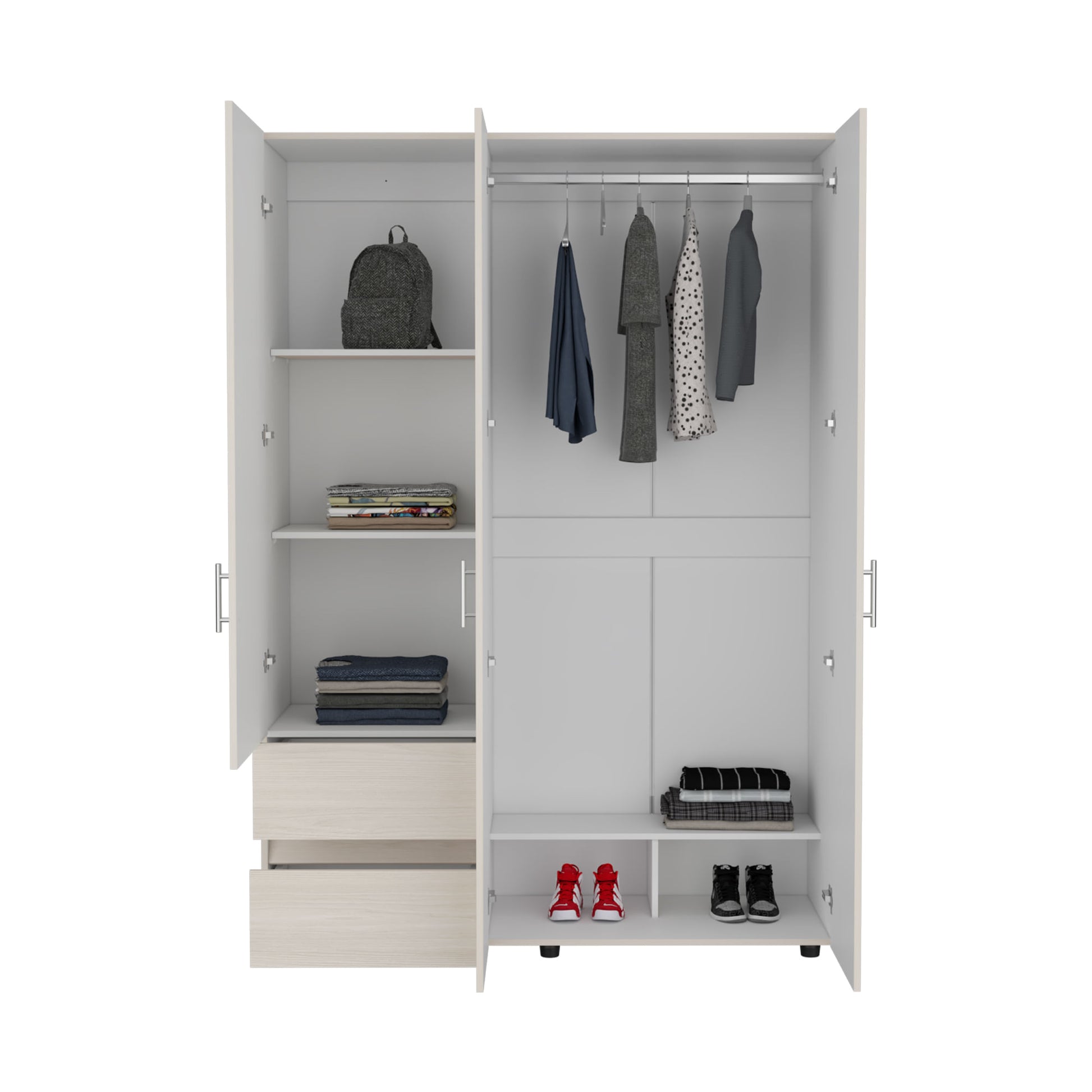 Closet Dassel 200X140X52 Rta Niebla Blanco