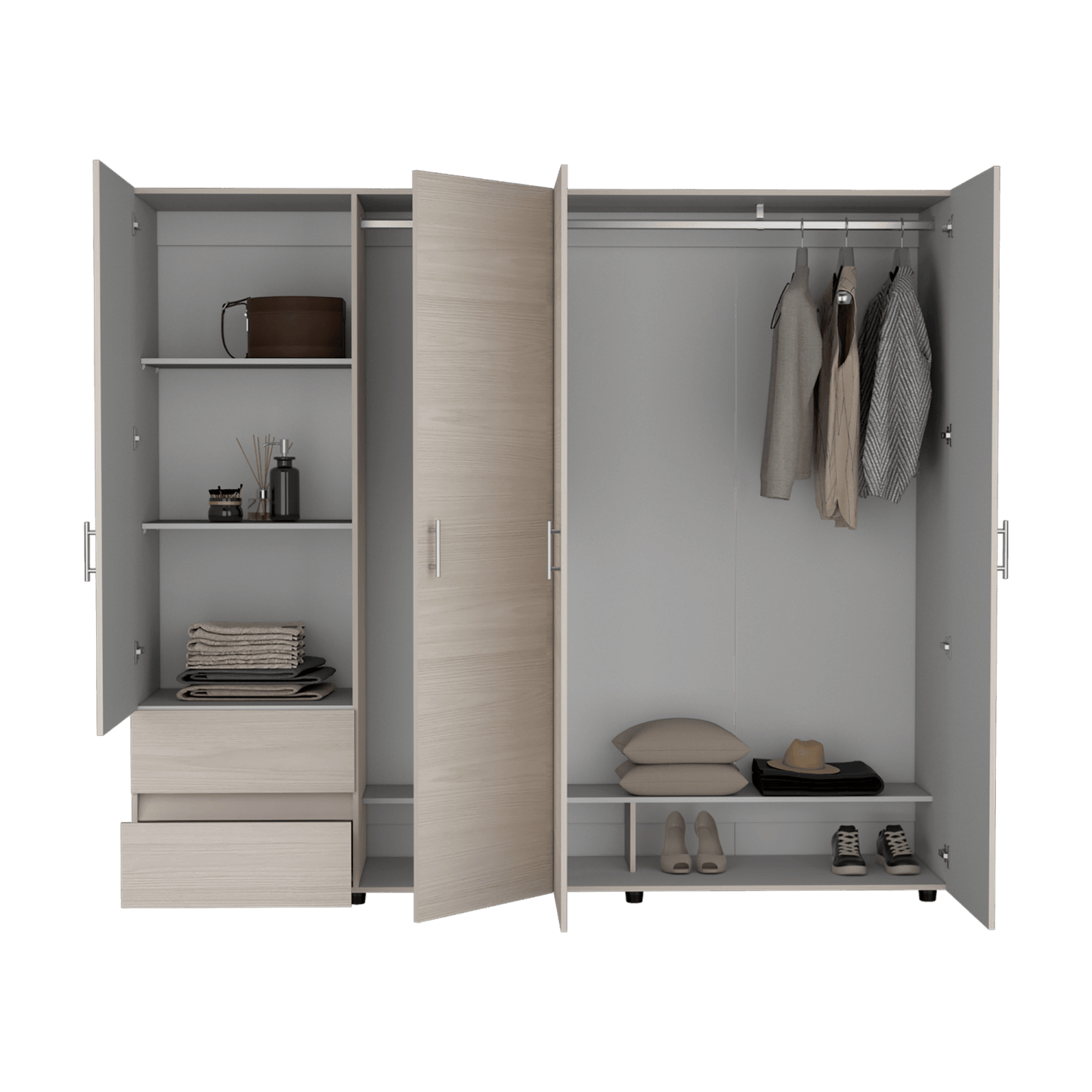 Closet Dassel 200X230X53 Niebla Blanco Rta