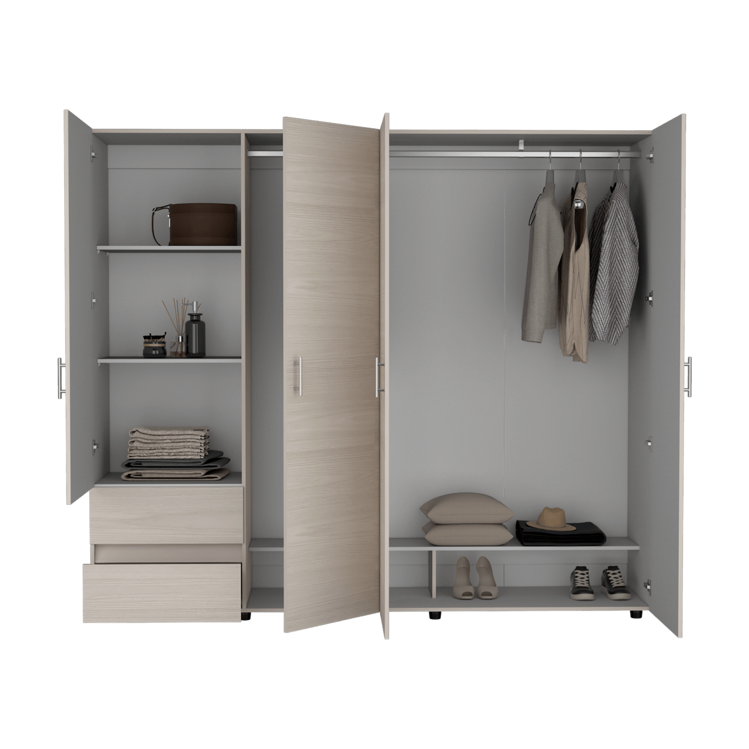 Closet Dassel 200X230X53 Niebla Blanco Rta