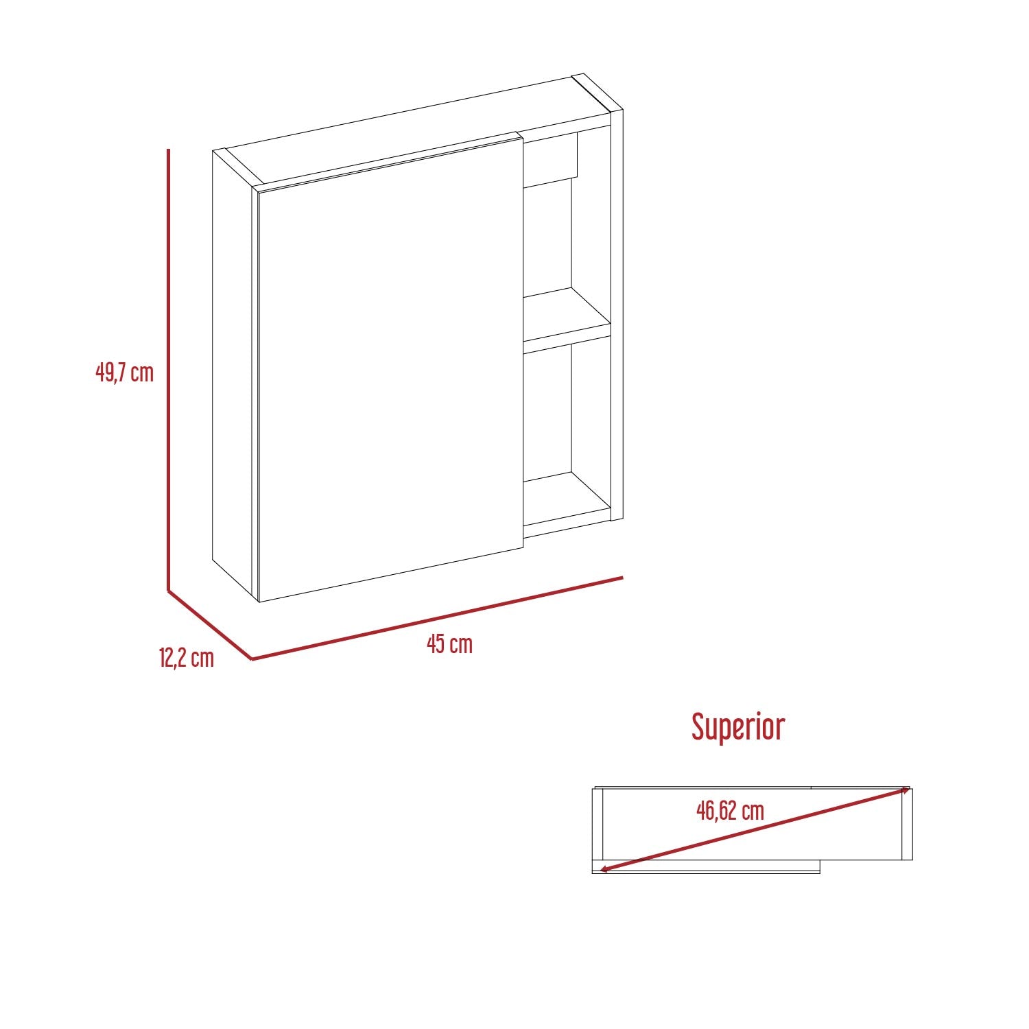 Gabinete De Baño Manchester Rta Wengue