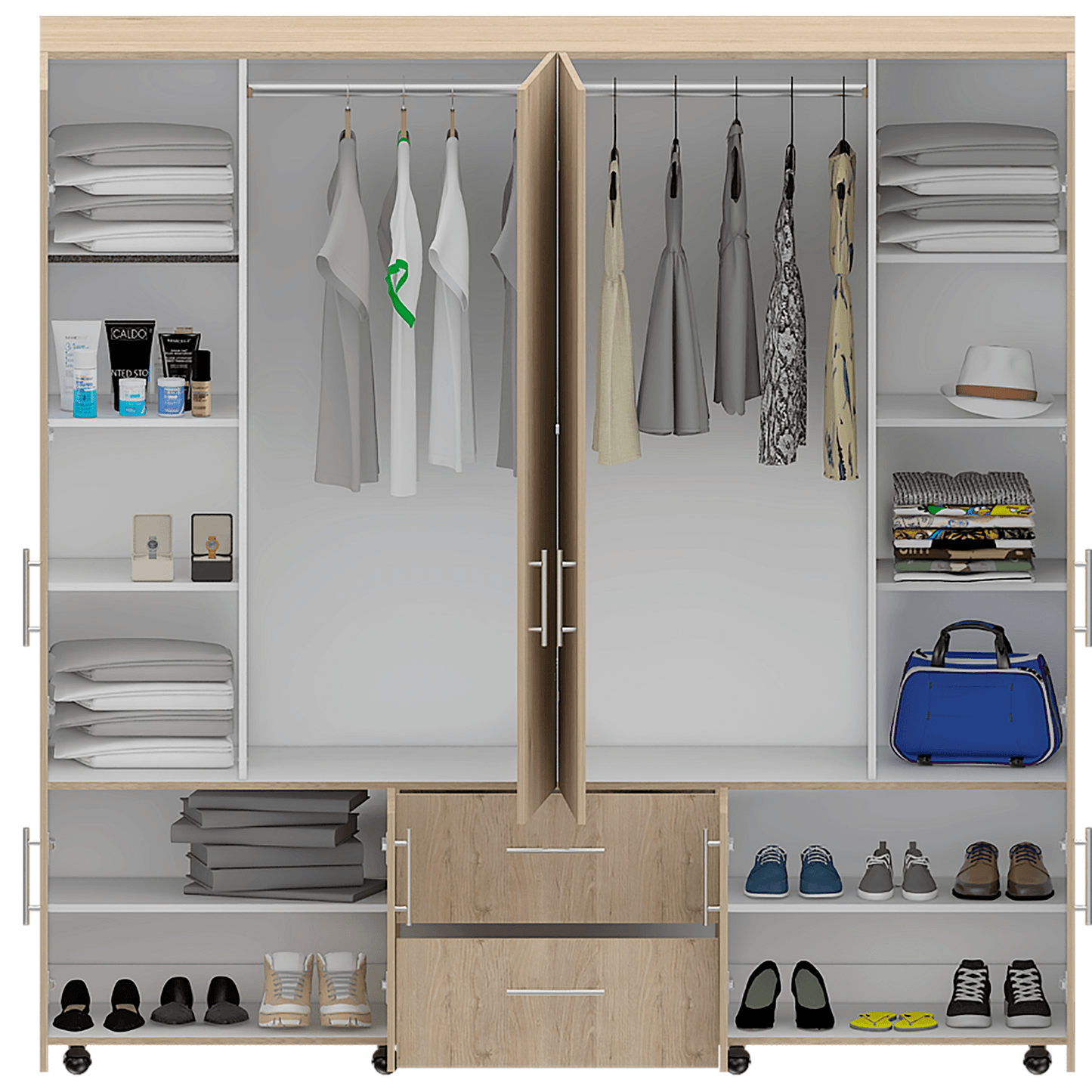 Closet Cantelmo Rovere Blanco