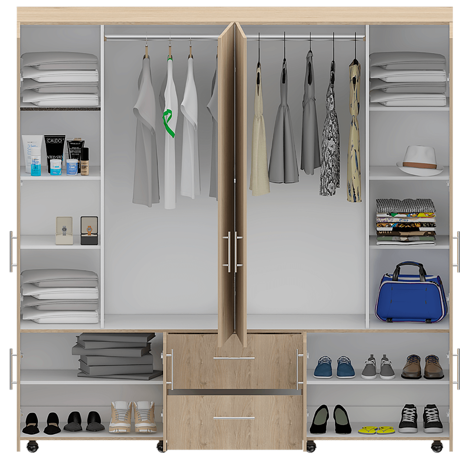 Closet Cantelmo Rovere Blanco