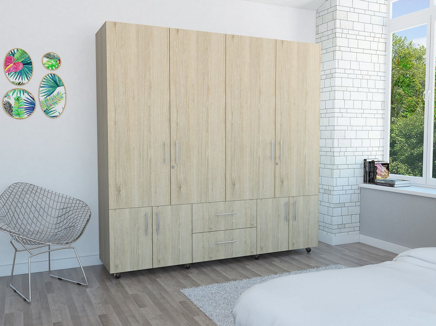 Closet Cantelmo Rovere Blanco