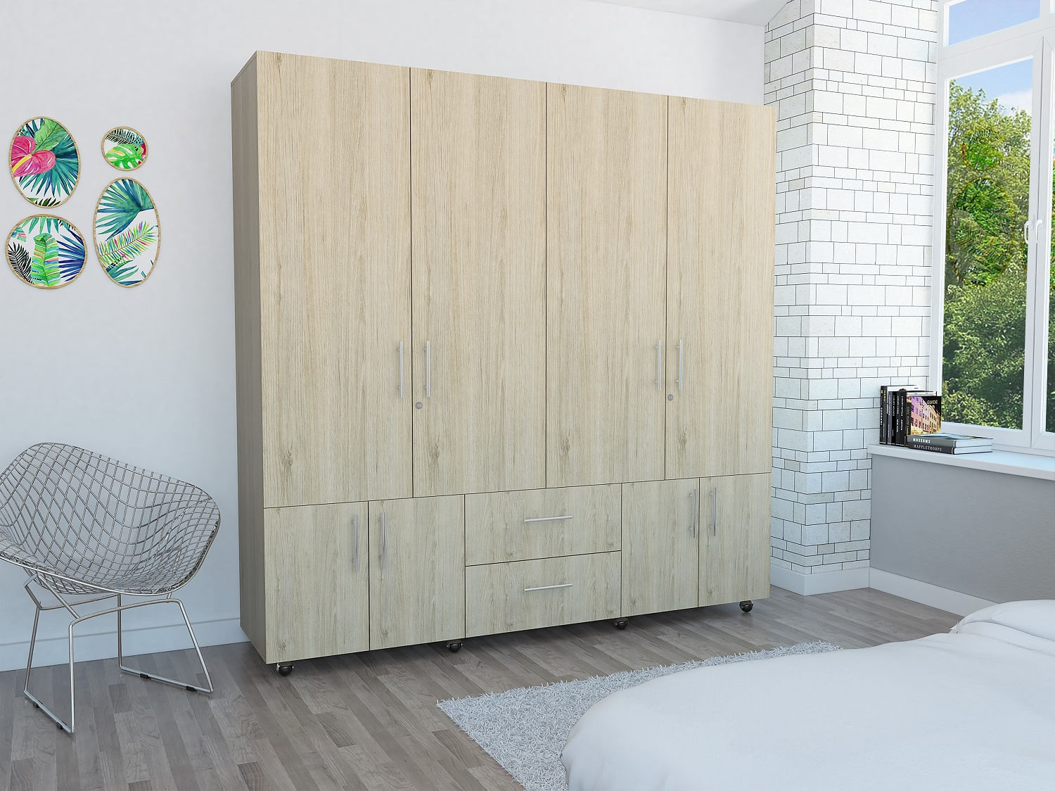 Closet Cantelmo Rovere Blanco