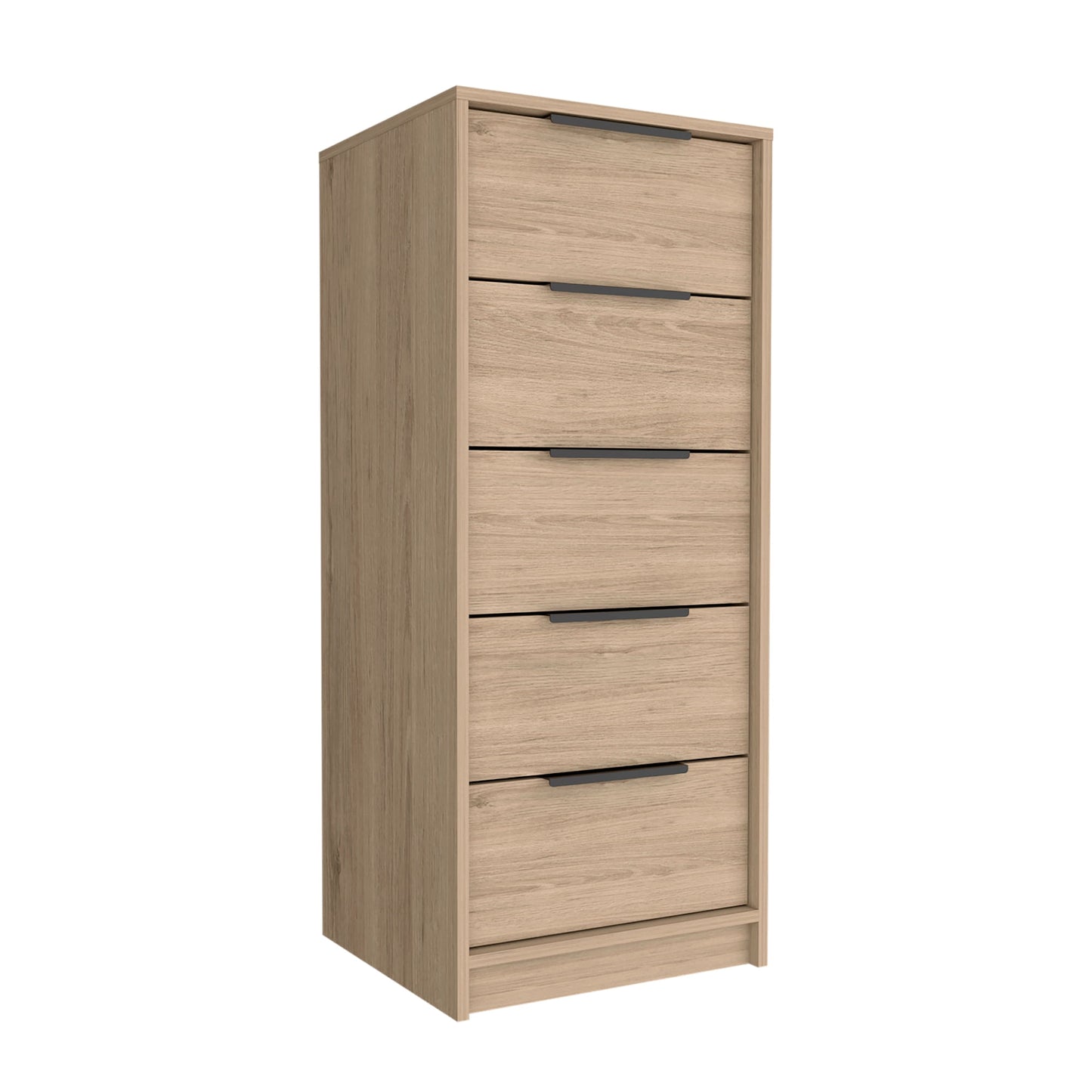 Comoda 5 Cajones Kaia Rta Rovere + Blanco