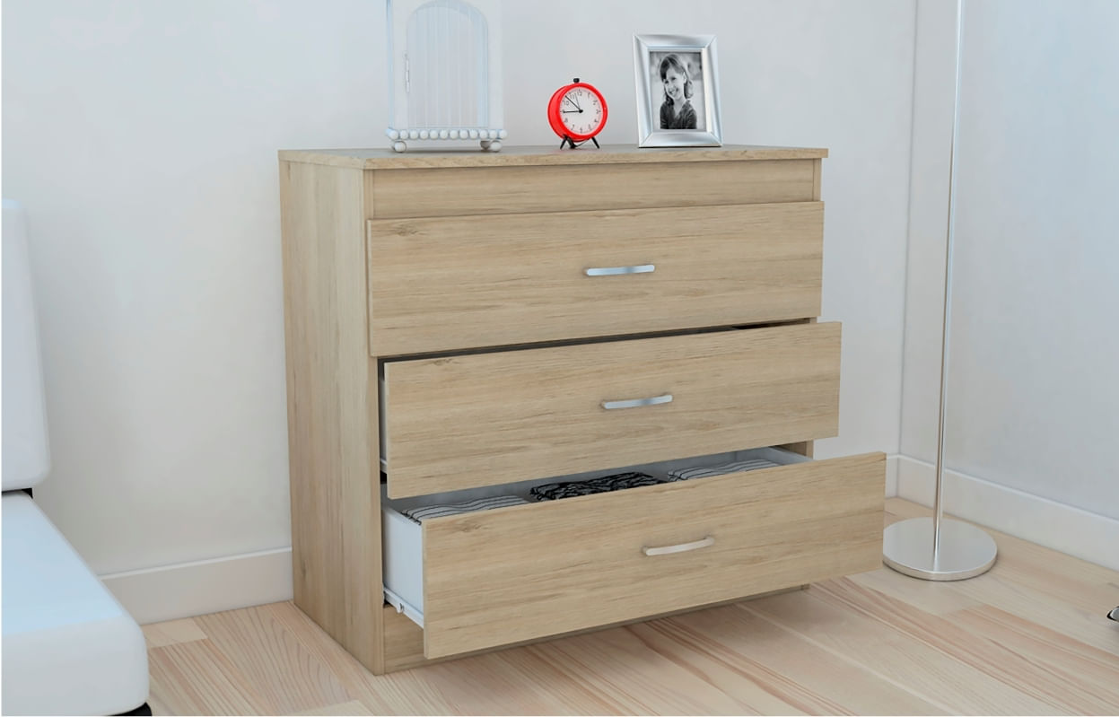 Comoda Nuqui Urban Rovere + Blanco