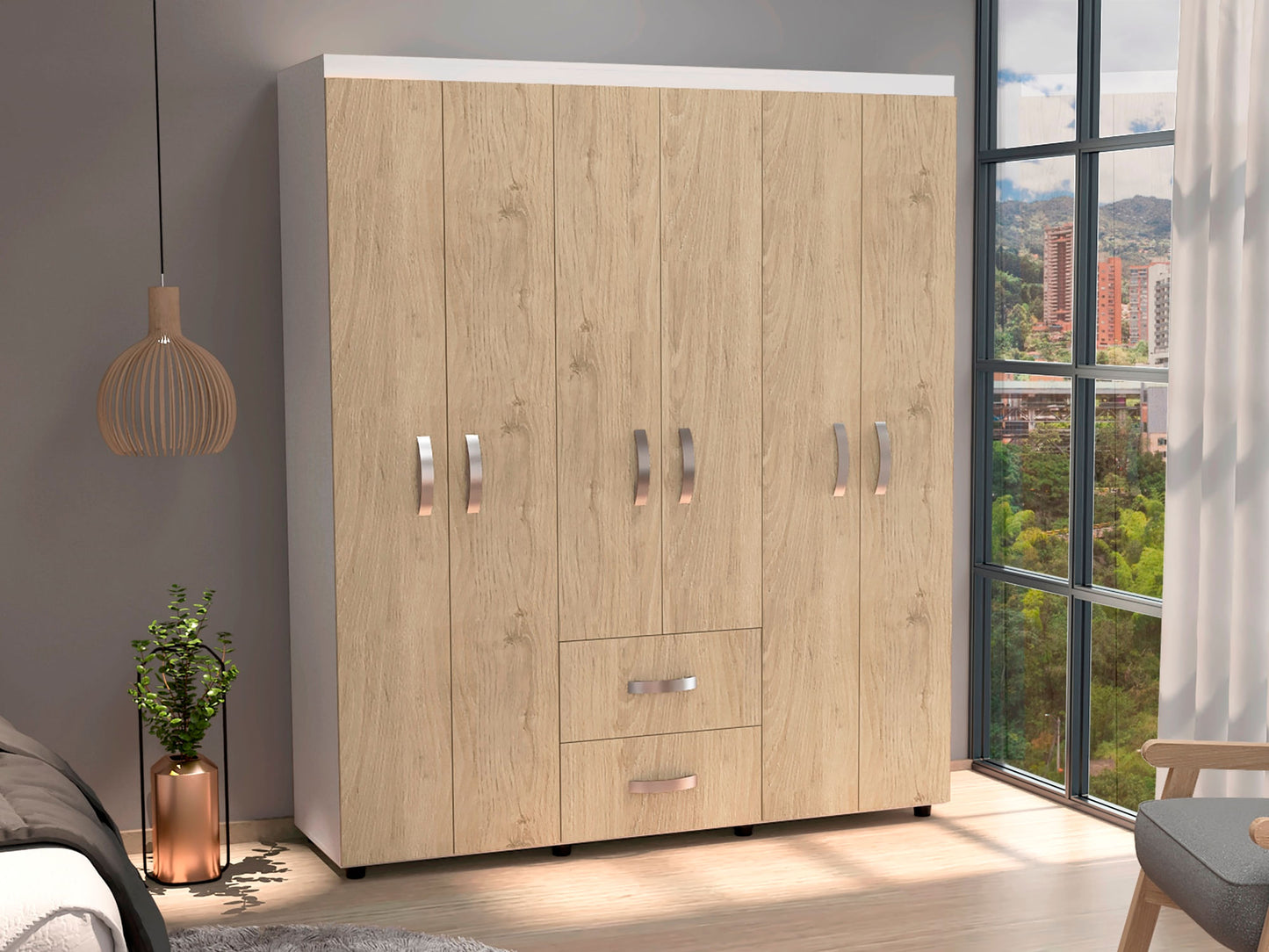 Closet Reve 200 Rovere Blanco Rta