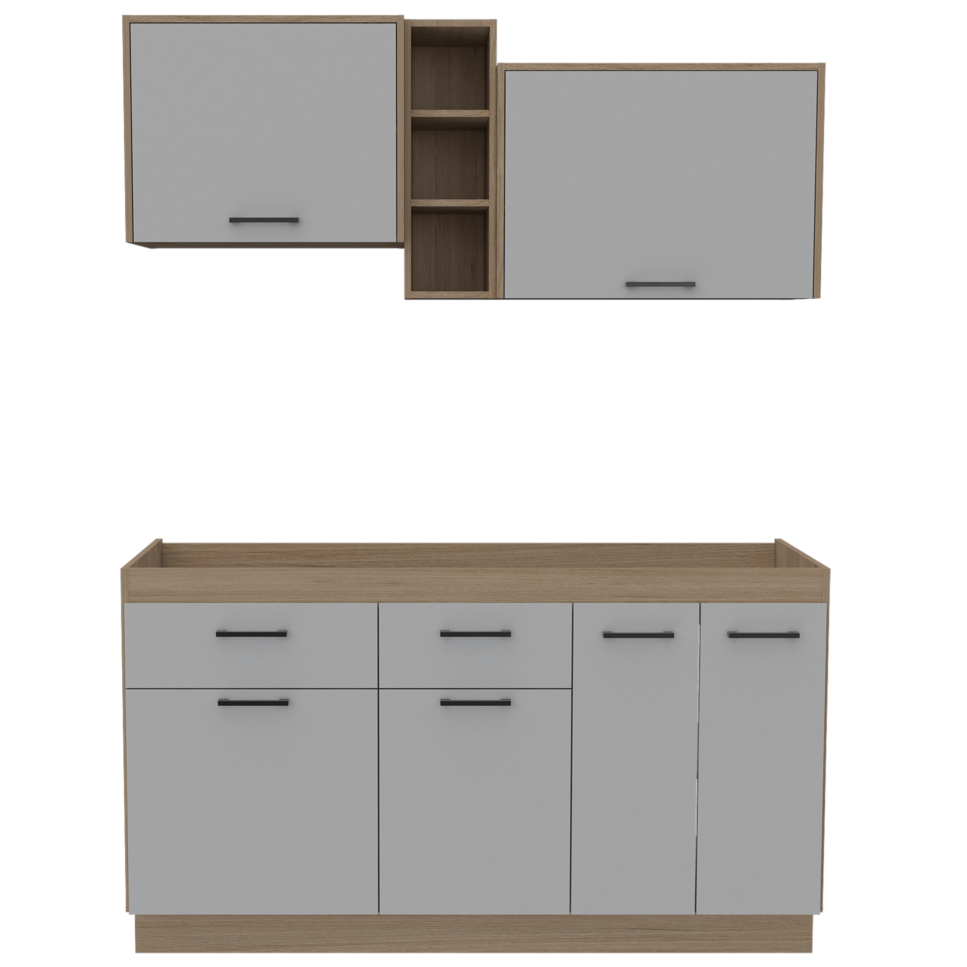 Cocina Belmira 150 Rta Rovere Blanco