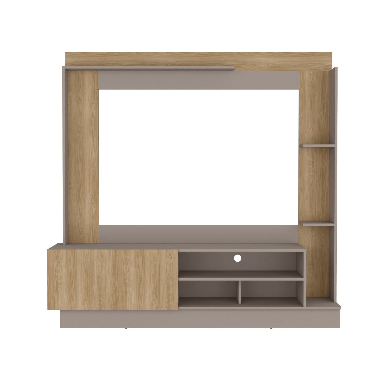 Centro De Entretenimiento Doha Tv 60'' Taupe Fresno Eu Rta