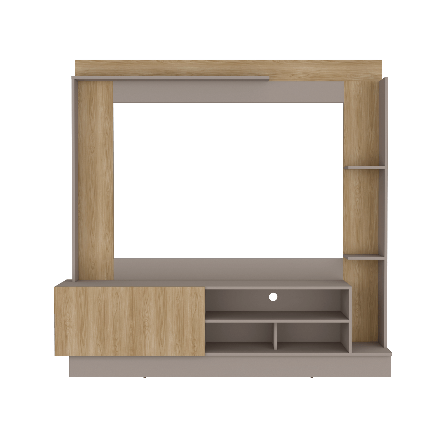 Centro De Entretenimiento Doha Tv 60'' Taupe Fresno Eu Rta