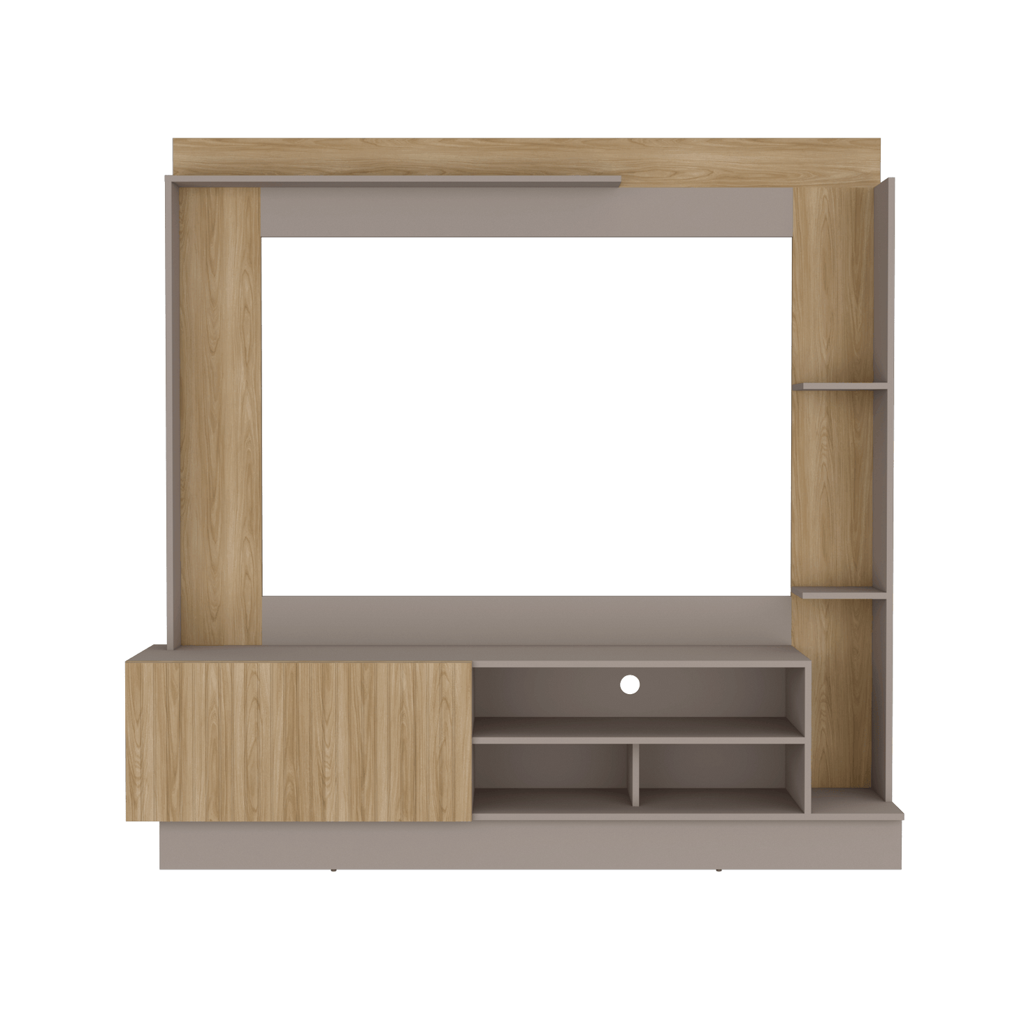 Centro De Entretenimiento Doha Tv 60''  Rta Taupe Fresno