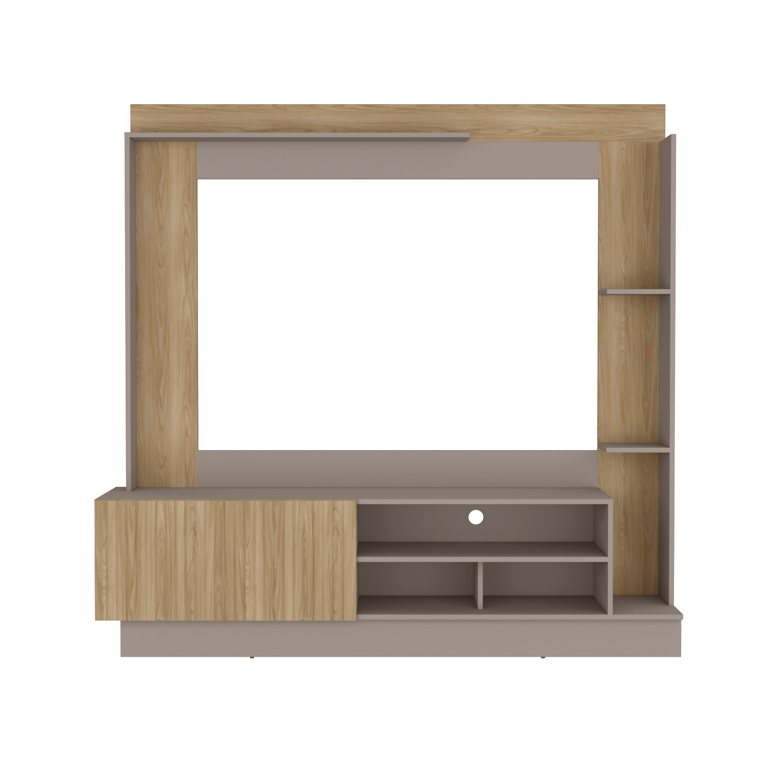 Centro De Entretenimiento Doha Tv 60''  Rta Taupe Fresno