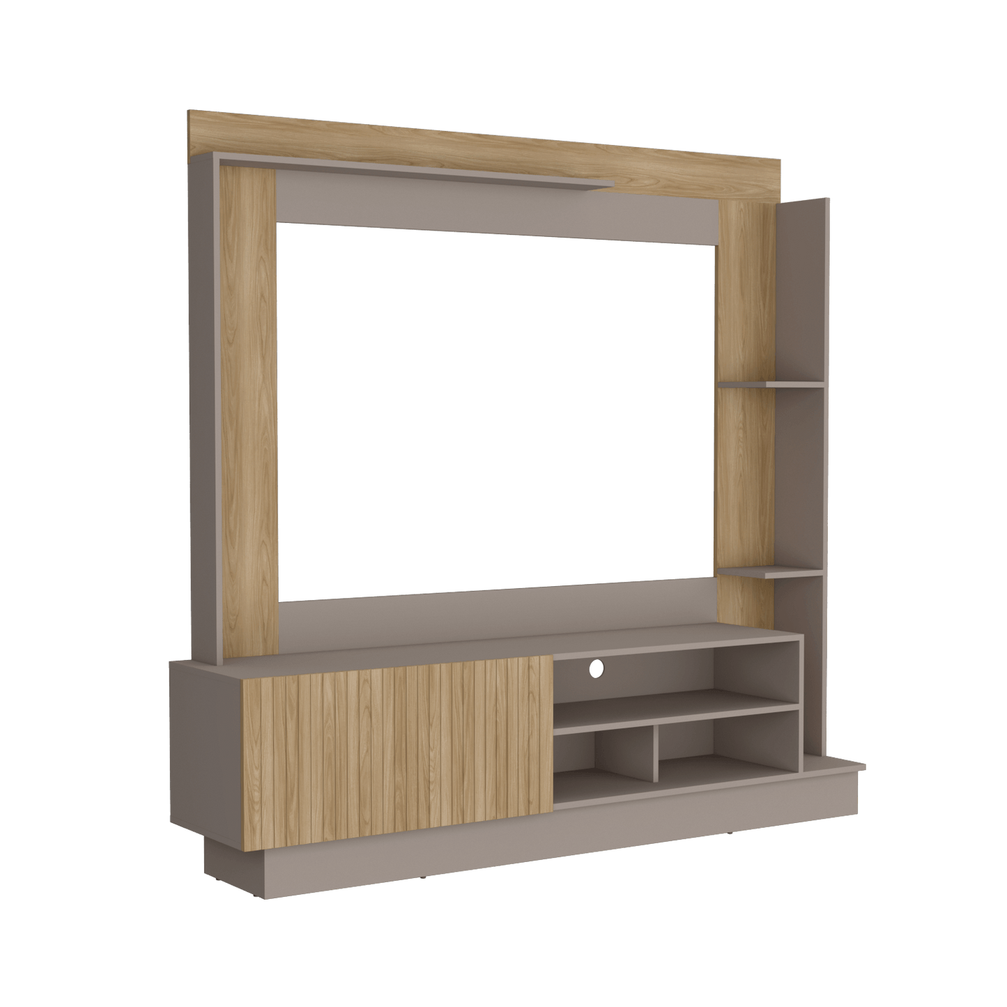 Centro De Entretenimiento Doha Tv 60''  Rta Taupe Fresno