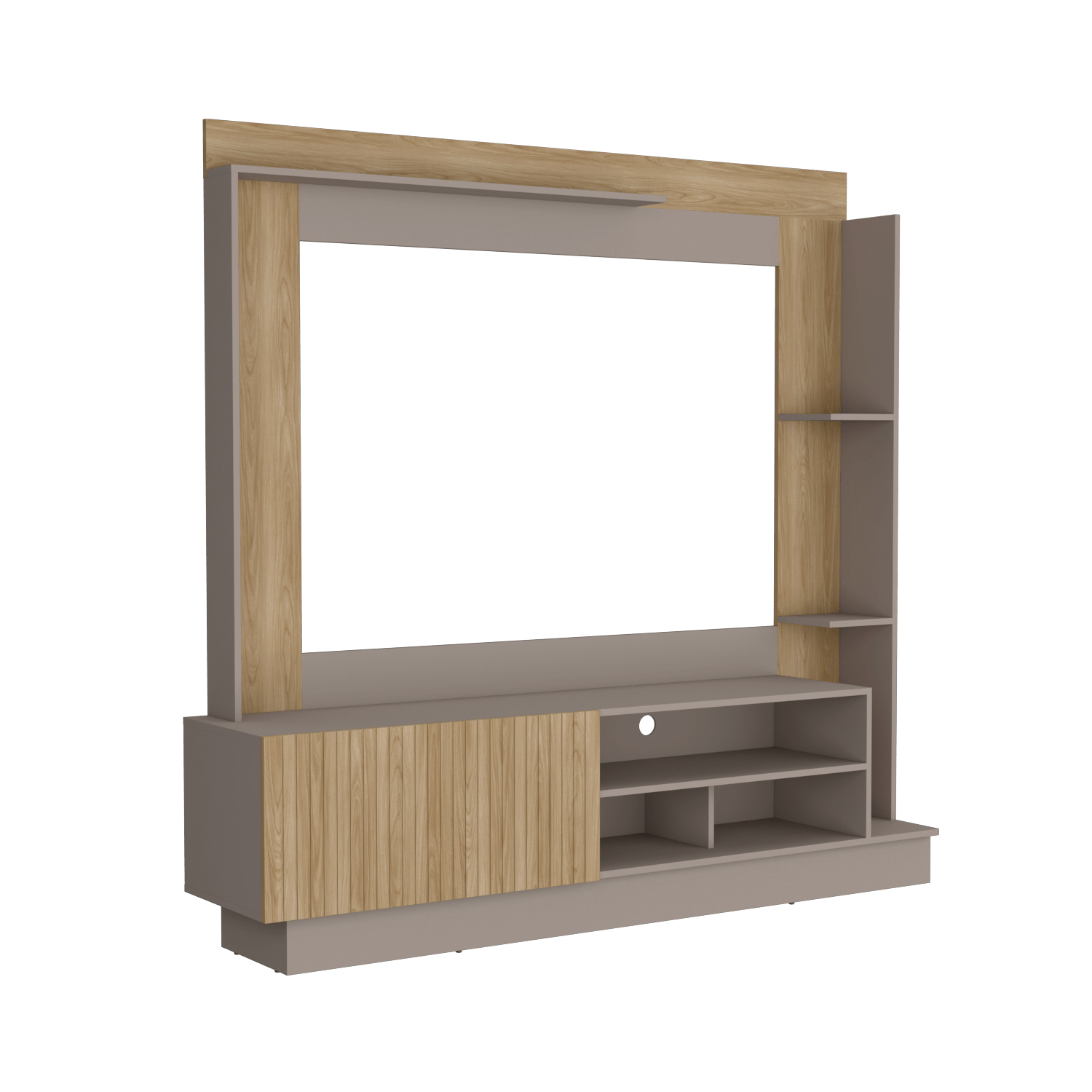 Centro De Entretenimiento Doha Tv 60''  Rta Taupe Fresno