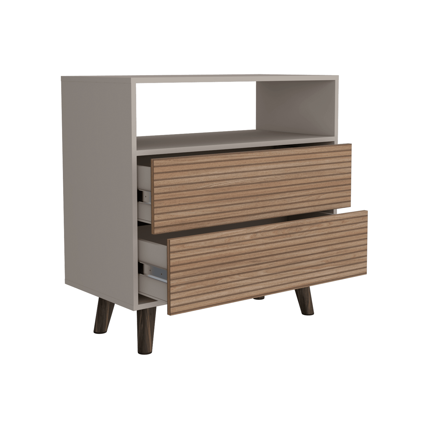 Cajonera Funes L 80 X 80 2 C Rta Taupe Lenno