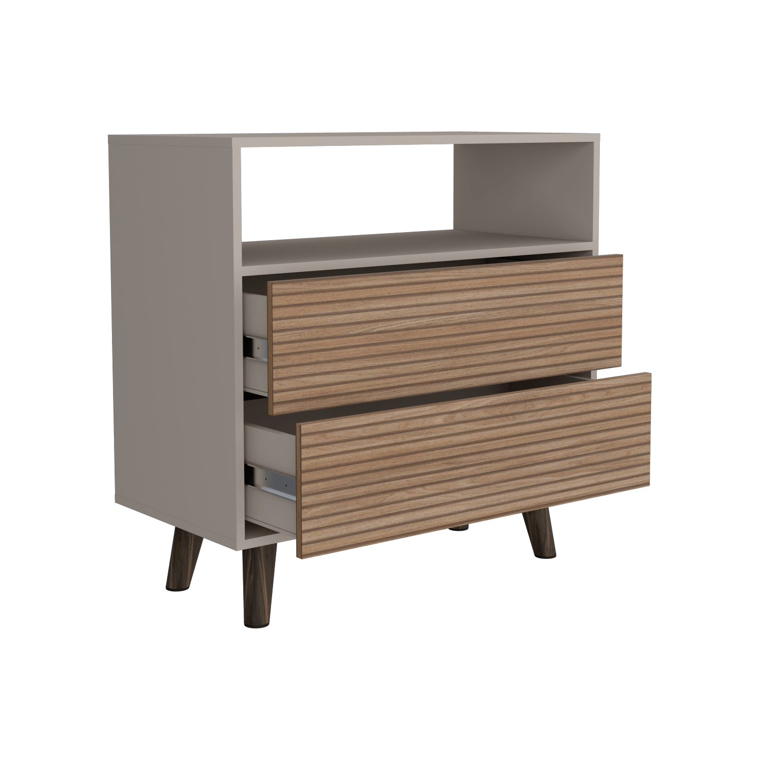 Cajonera Funes L 80 X 80 2 C Rta Taupe Lenno