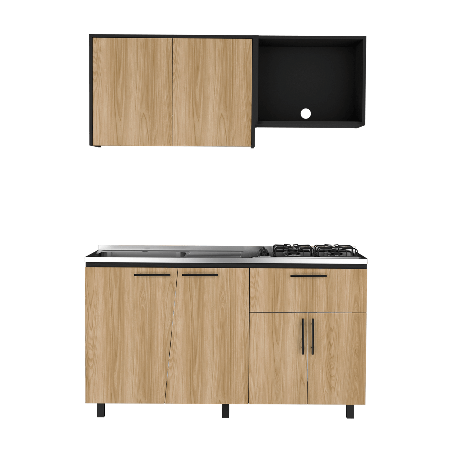 Cocina 1.50 Emilia Izq Rta Wengue Fresno Wengue