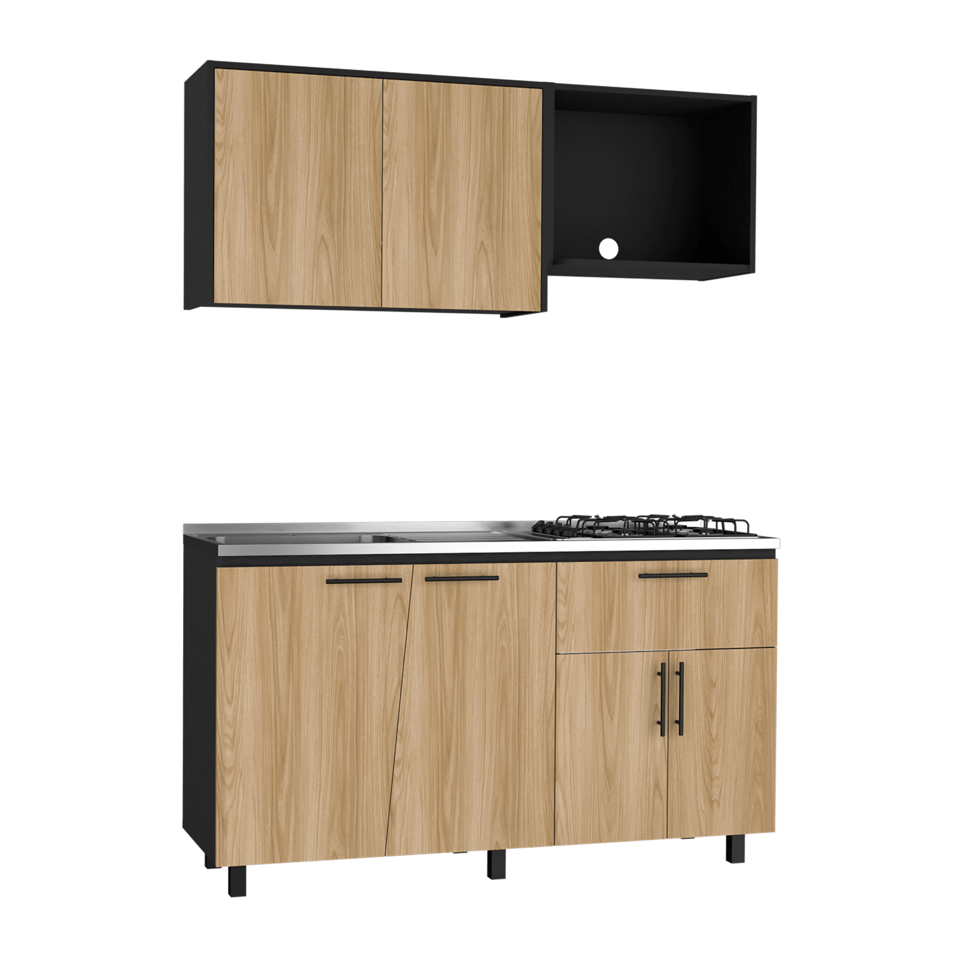 Cocina 1.50 Emilia Izq Rta Wengue Fresno Wengue
