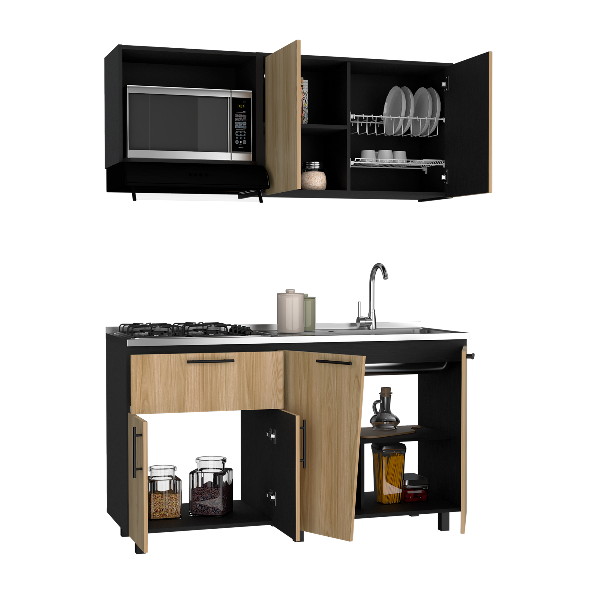 Cocina 1.50 Emilia Der Rta Wengue Fresno Wengue