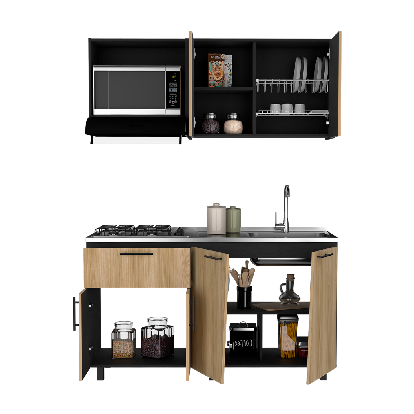 Cocina 1.50 Emilia Der Rta Wengue Fresno Wengue