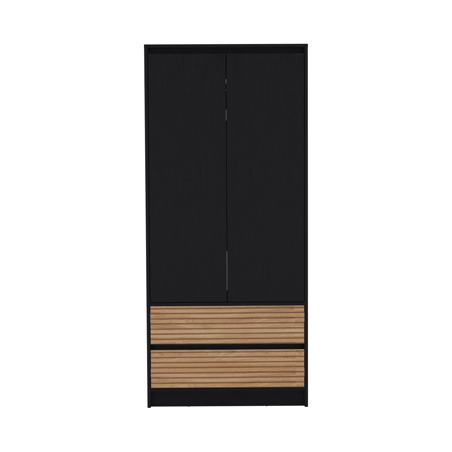 Closet 2 Puertas 2 Cajones Austin 180X80 Rta Wengue Lenno