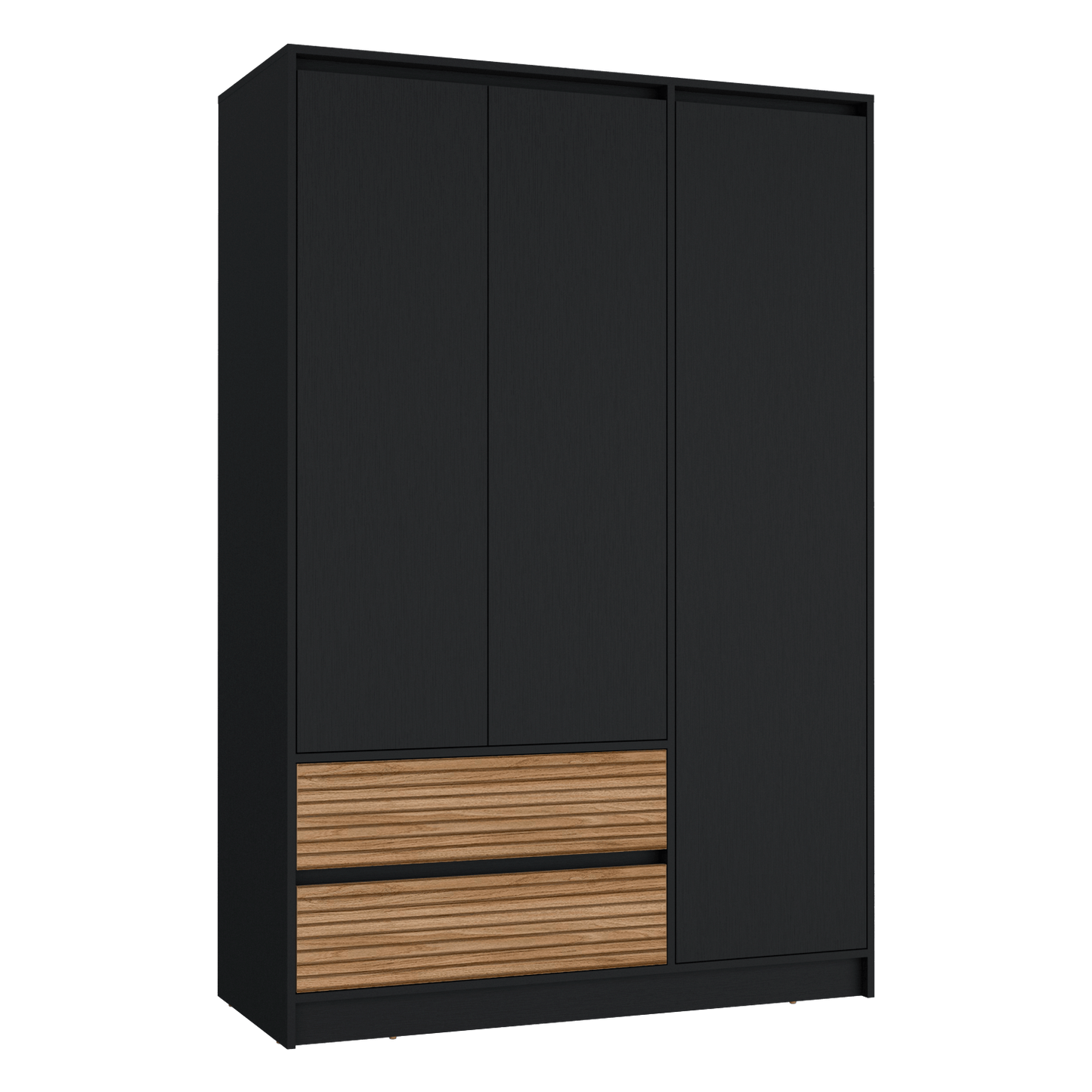 Closet 3 Puertas 2 Cajones Austin 180X120Rta Wengue Lenno
