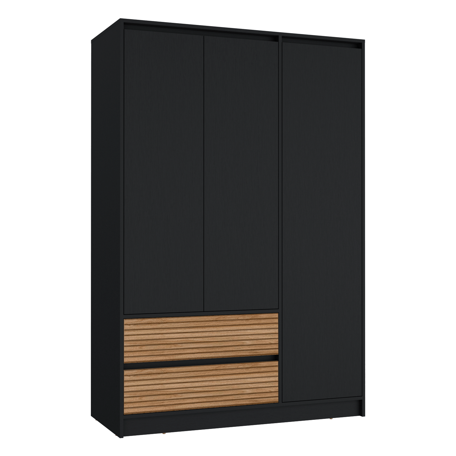 Closet 3 Puertas 2 Cajones Austin 180X120Rta Wengue Lenno